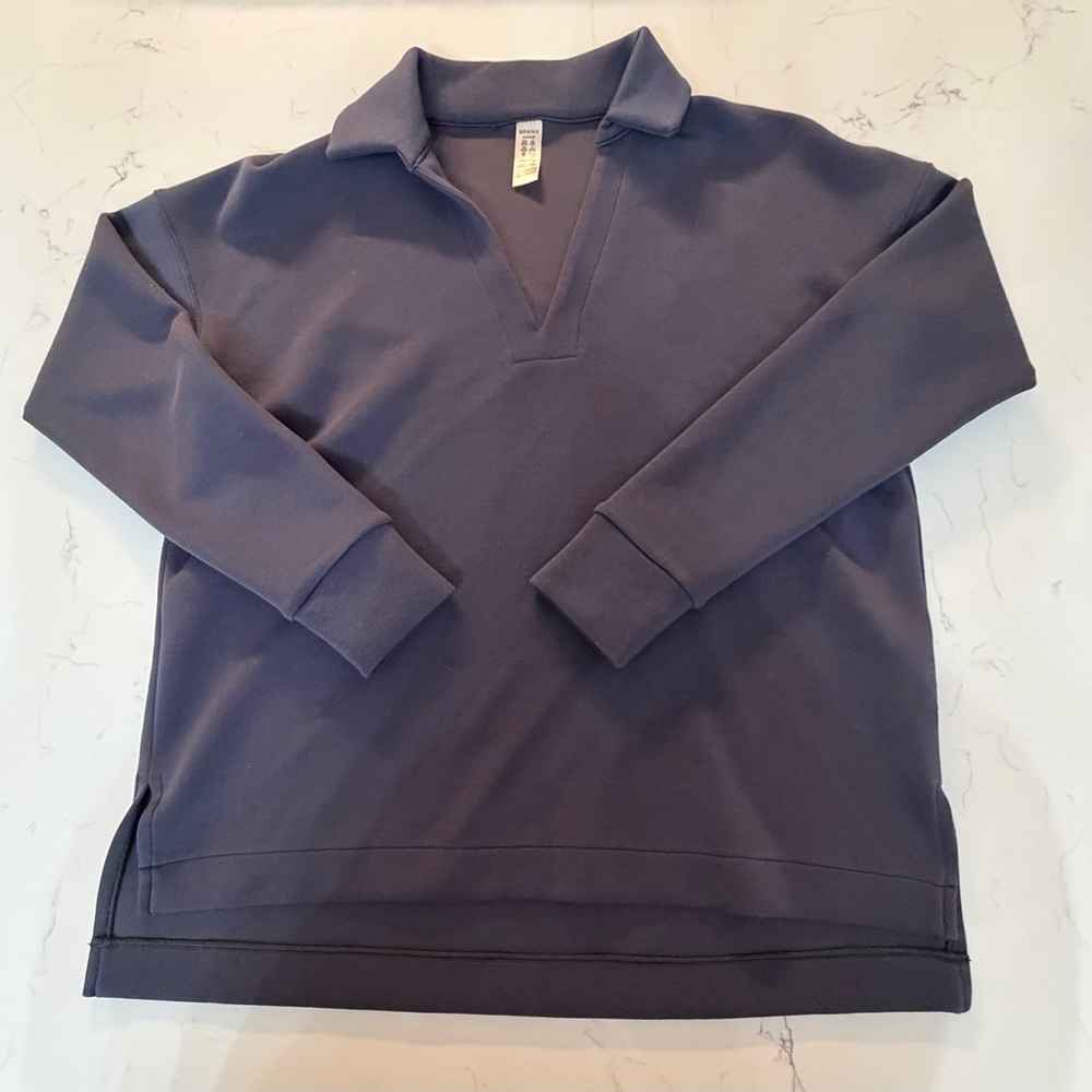 Spanx AirEssentials Smoke Gray/Blue Polo NNT Women’s Small